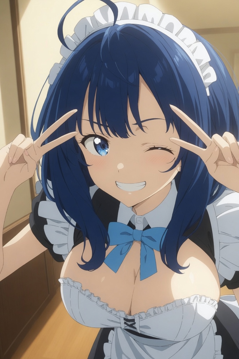 La protagonista femenina del anime, empezando por su esposa como montura